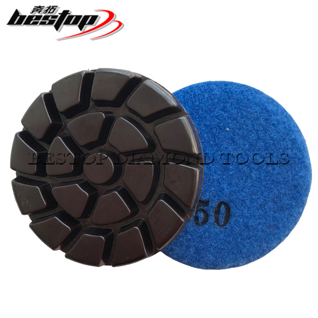 copper bond concrete polishing pad