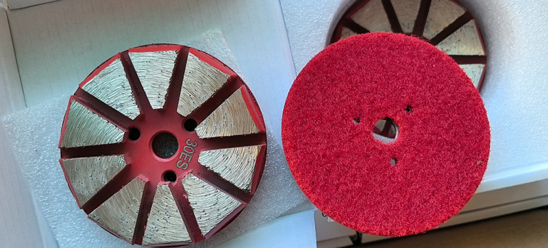 Metal Bond Diamond Grinding Disc with Hook & Loop Backing for Concrete Floor